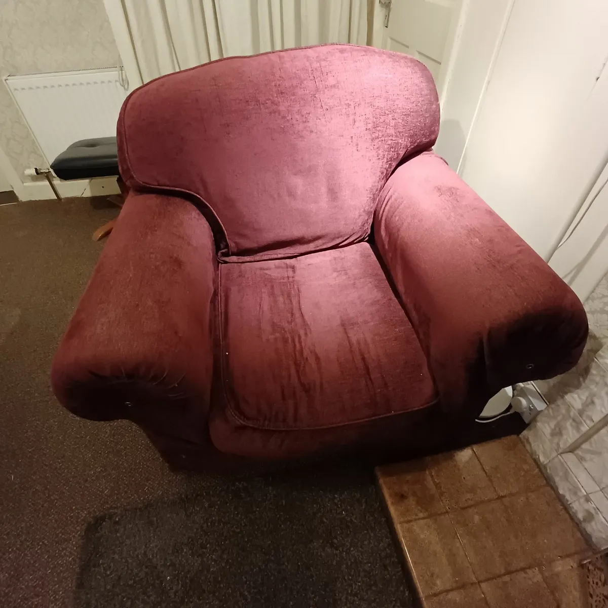 2 seater Couch and Armchair - Image 2