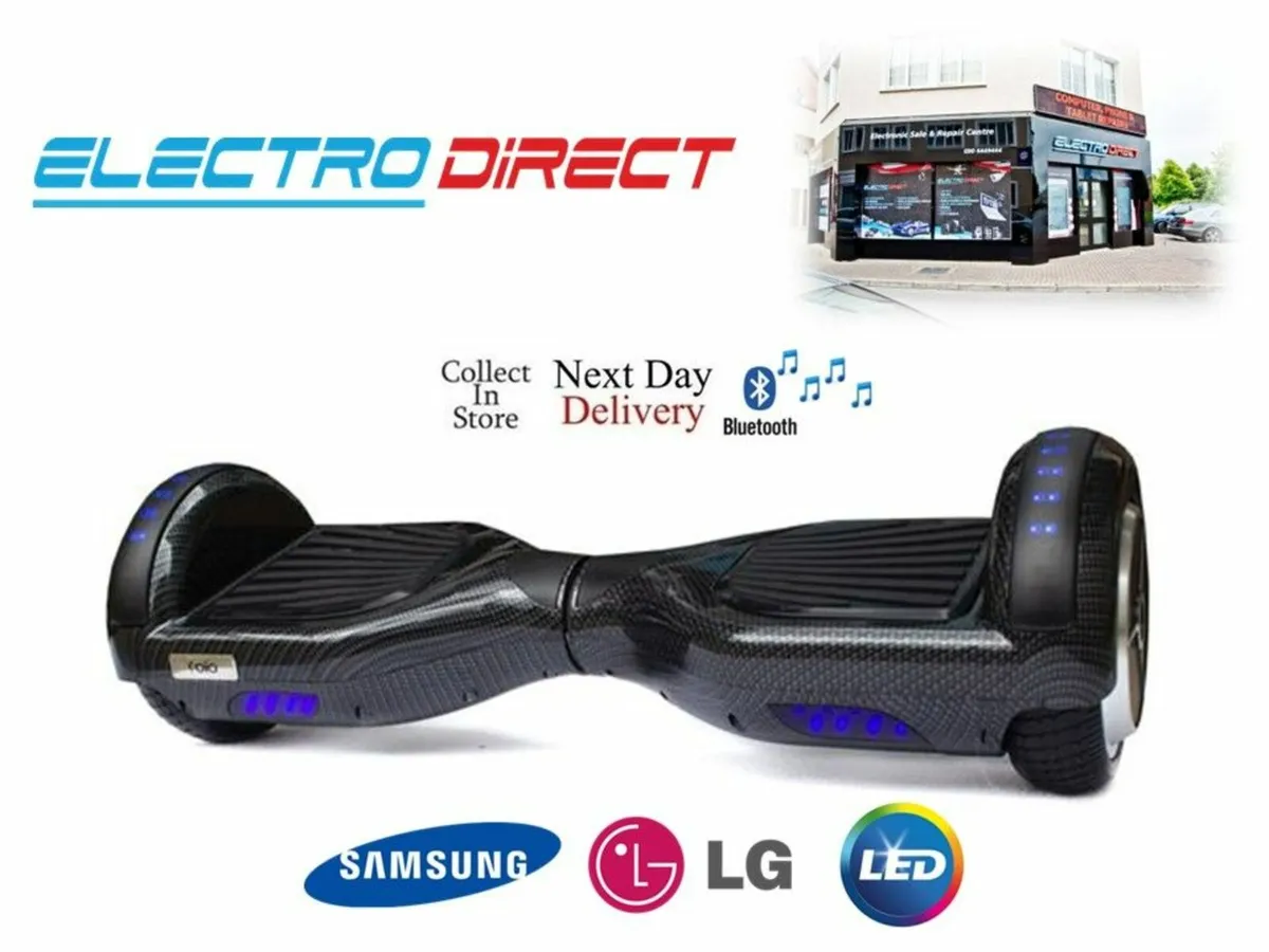 6.5 inch Hoverboard Diablo Bluetooth - Black Carbo - Image 1