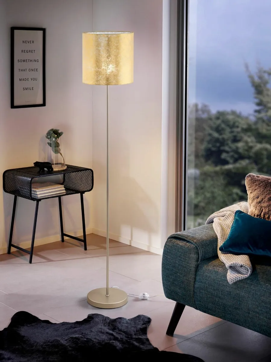 Viserbella Vintage Floor Lamp Steel and Fabric in - Image 2