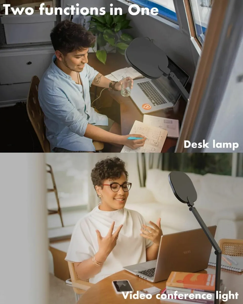 LED Desk Lamp with Swing Arm for Home Office - Image 2