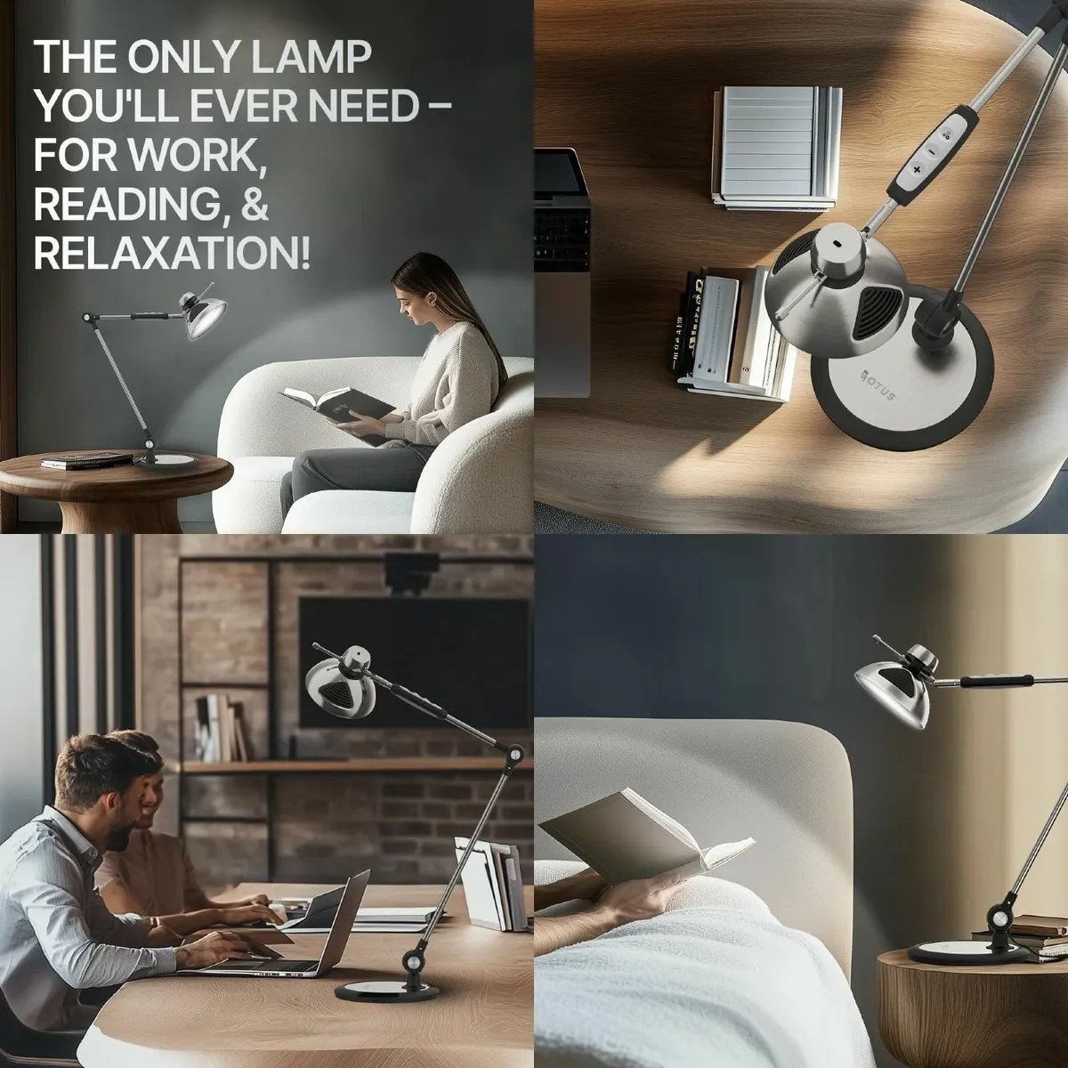 LED Desk Lamp with Gesture Control Tall Architect - Image 4