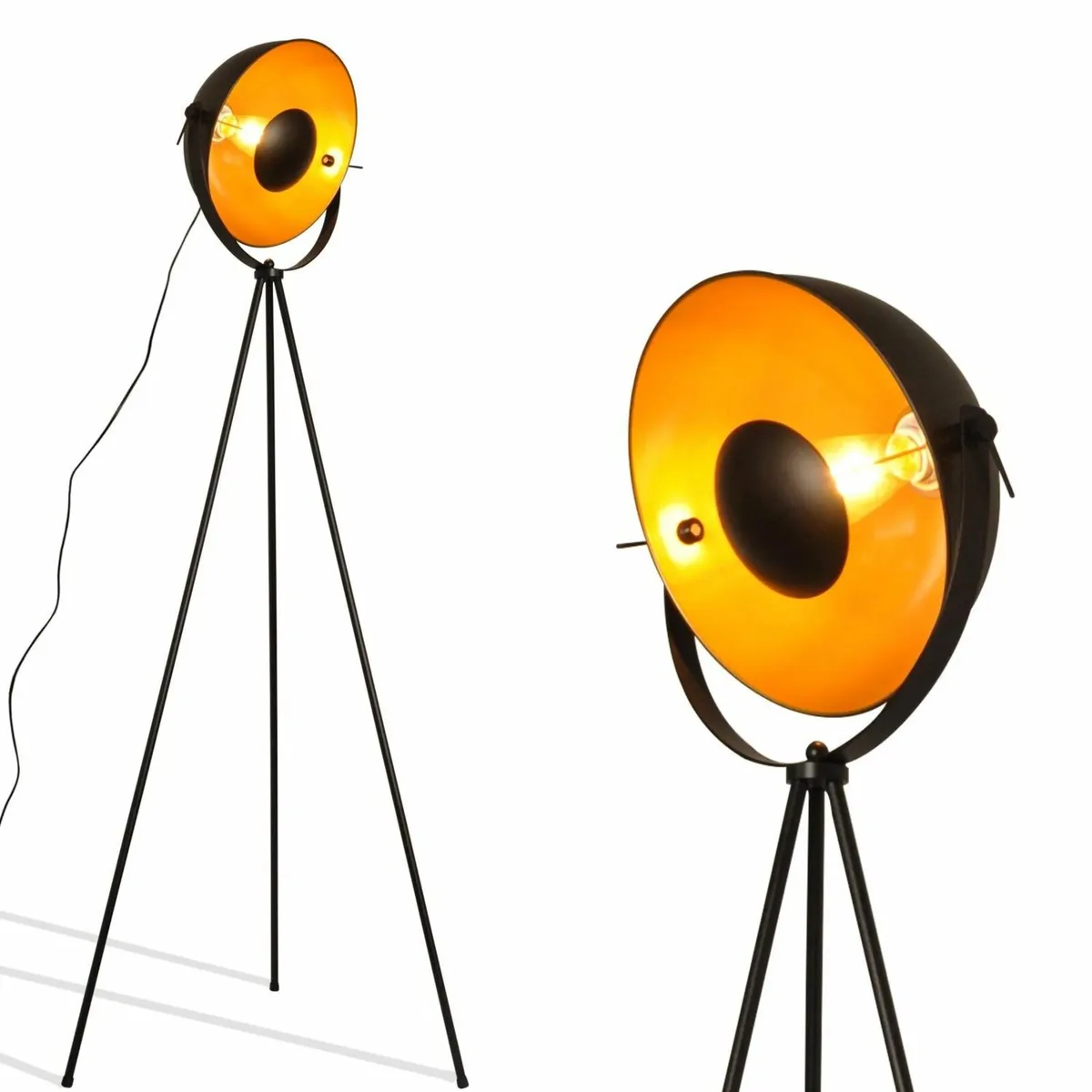 Modern Industrial Tripod Floor Lamp - Mid Century - Image 2