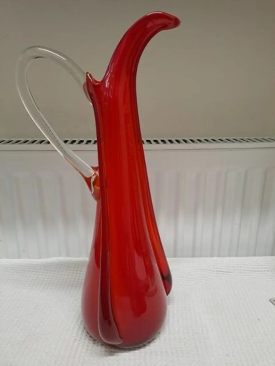 Murano glass Sommerso beak vase or jug - Image 1