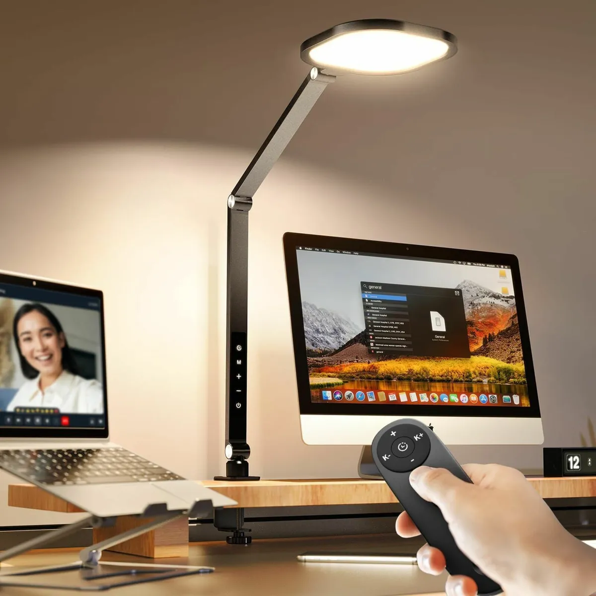 LED Desk Lamp with Clamp for Home Office Dimmable - Image 1
