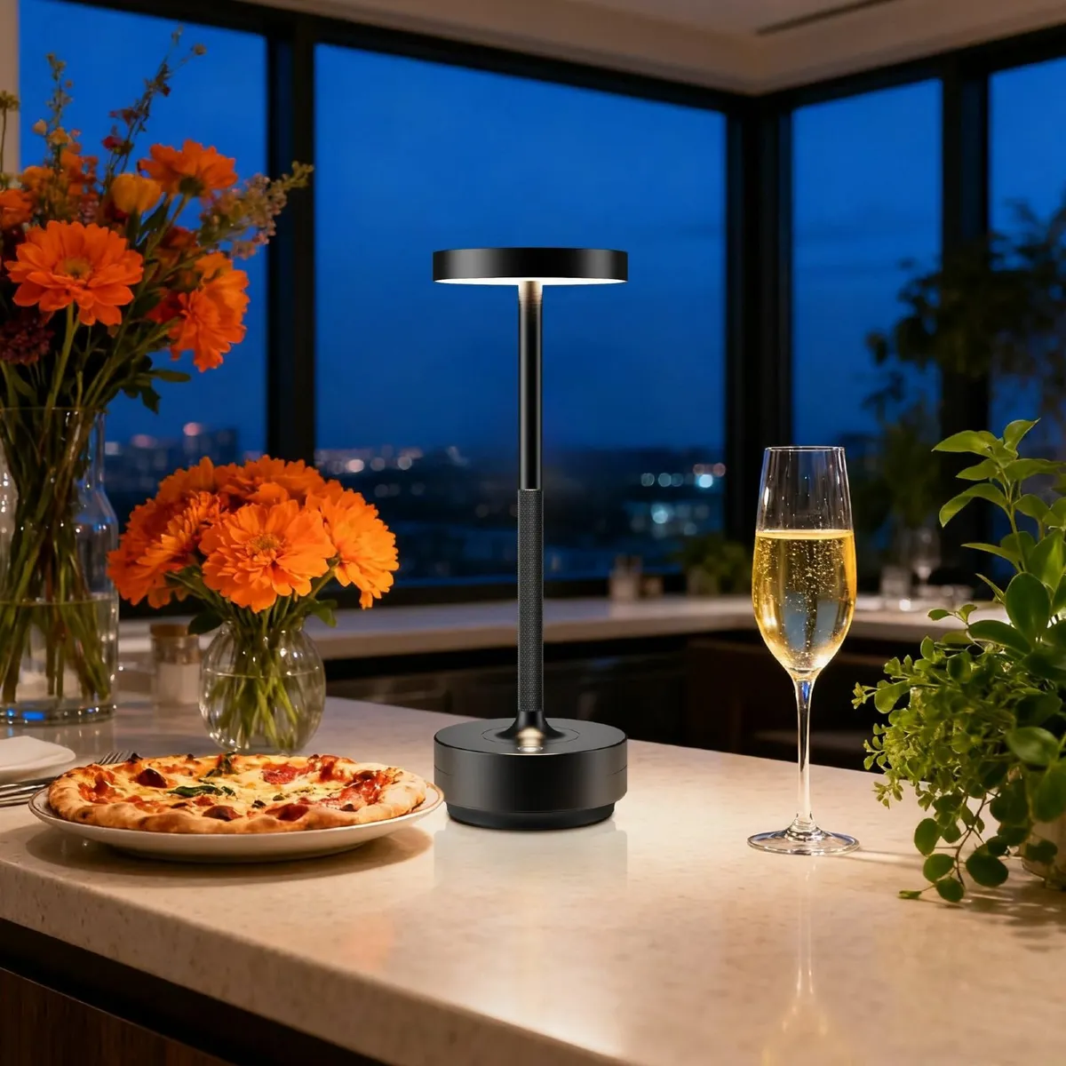 2Pack Cordless Table Lamp Rechargeable LED - Image 3