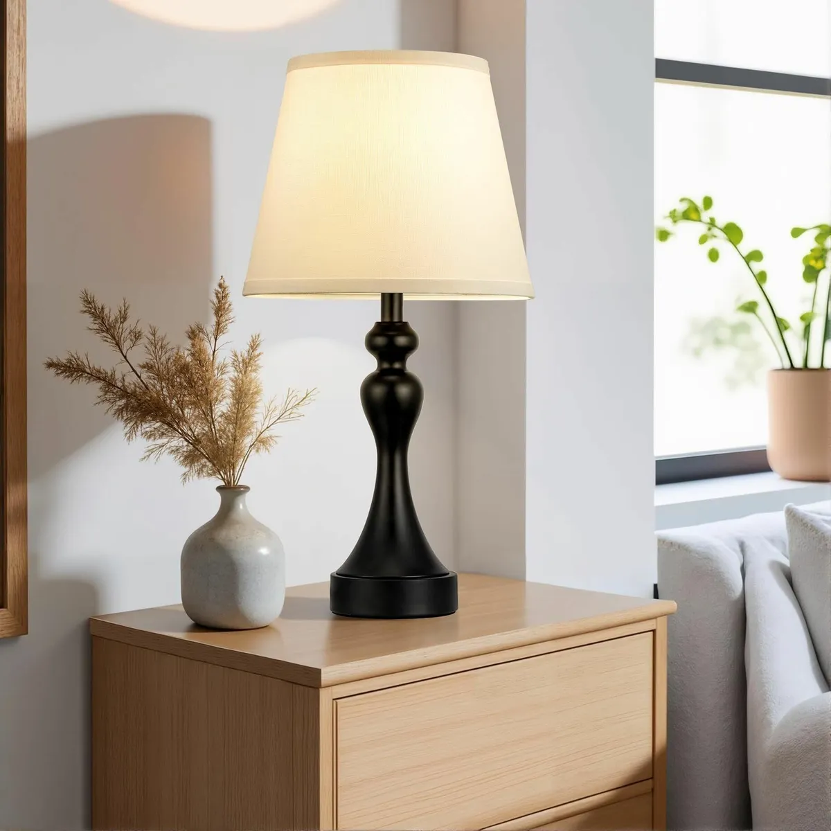 Table Lamps for Living Room Large Metal Bedside - Image 3