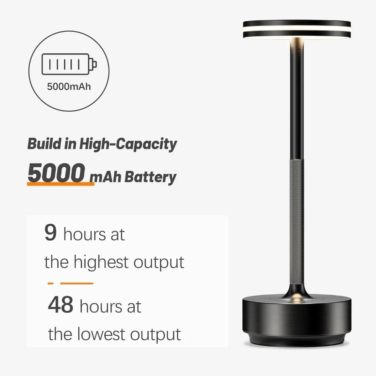 2 Pack Rechargeable Cordless LED Table Lamp - Image 2