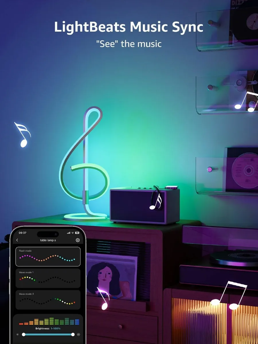 TB2 AI Table Lamp Smart LED with Music Sync - Image 4