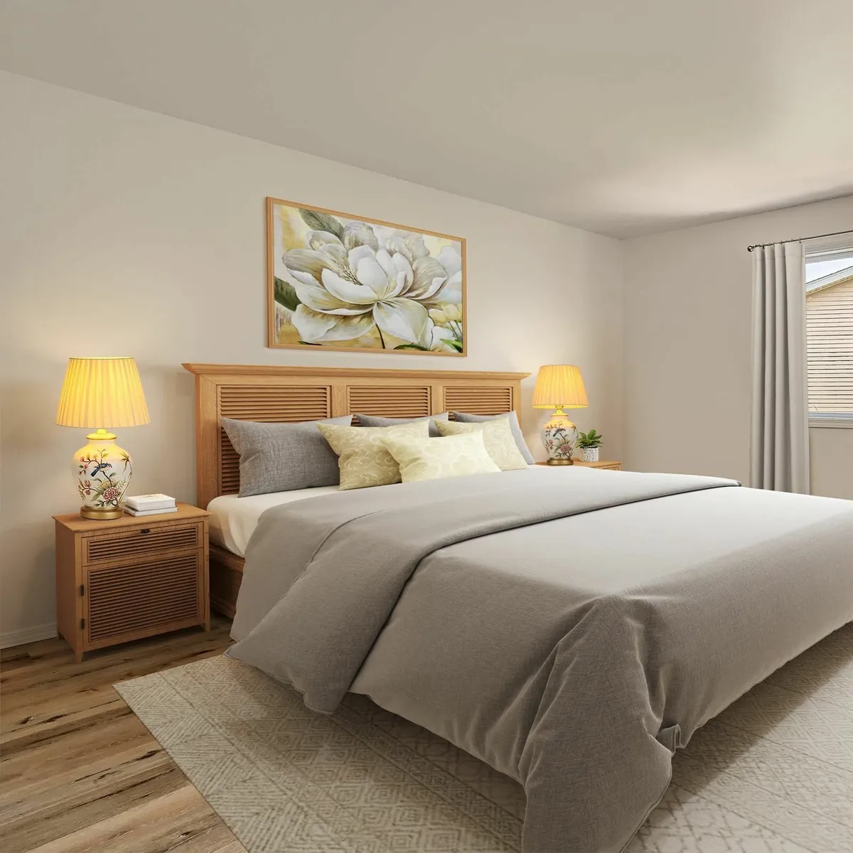 Table Lamp Retro Ceramic Living Room Bedside - Image 4