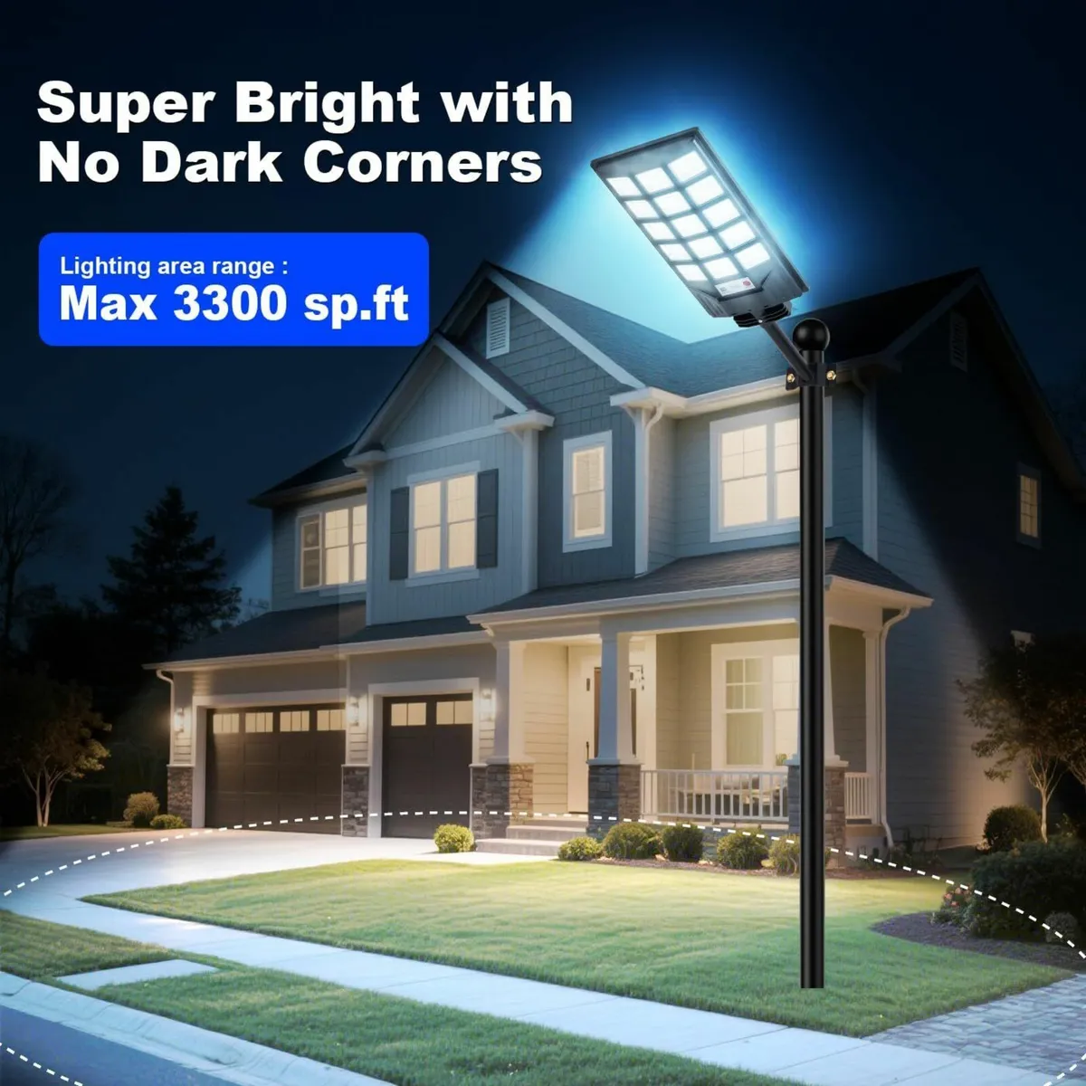 Solar Street Lights Outdoor Waterproof 8500K - Image 2