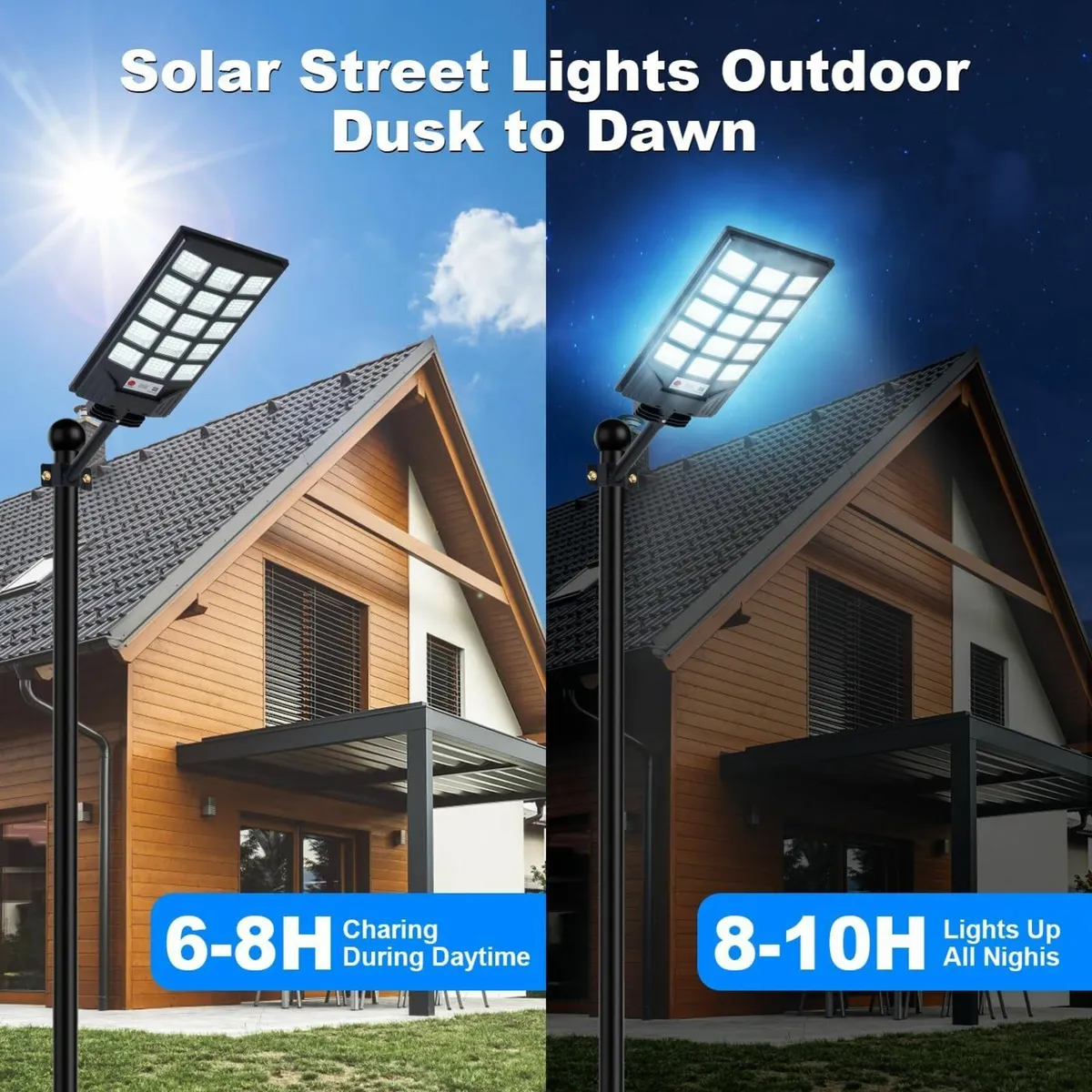 Solar Street Lights Outdoor Waterproof 8500K - Image 3