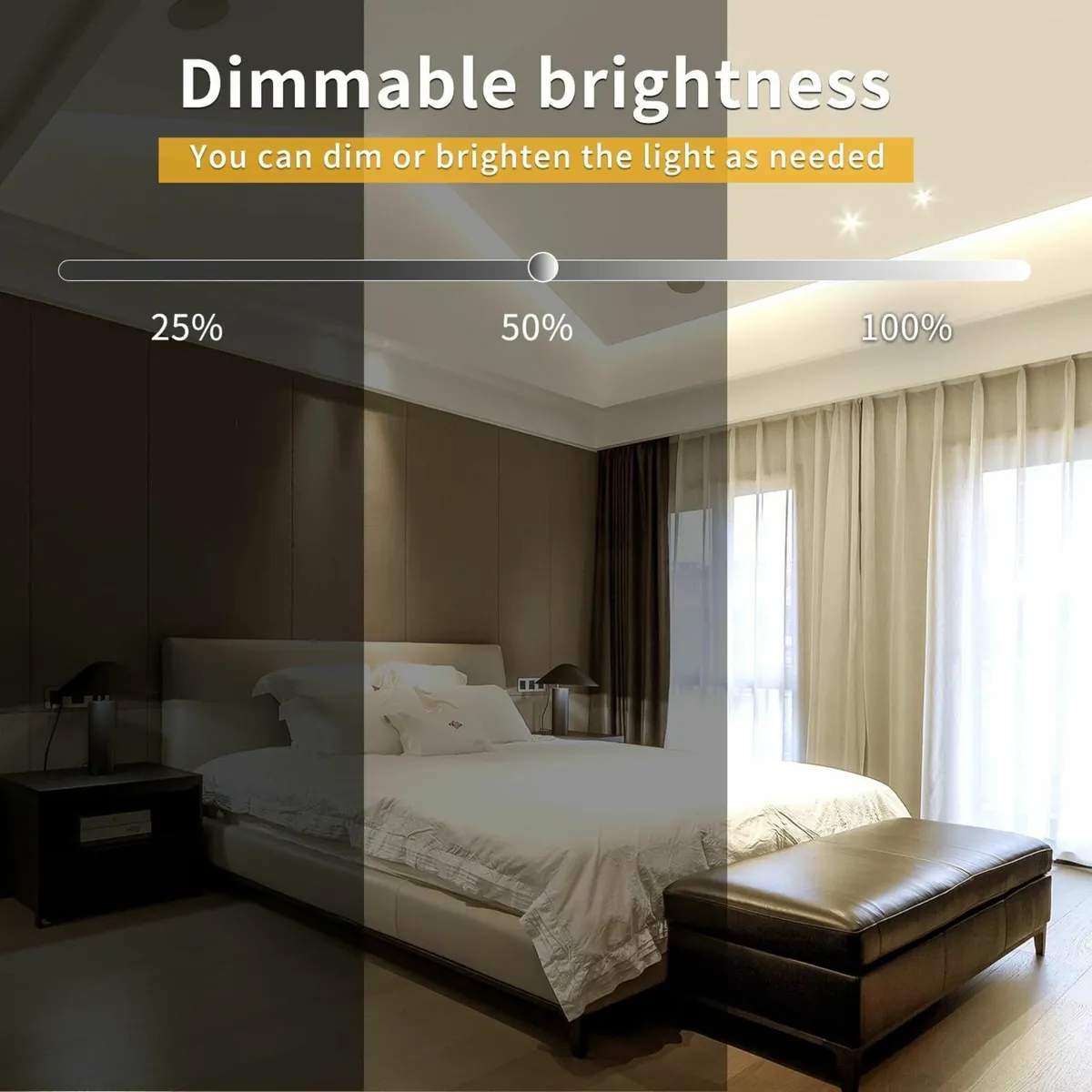 COB LED Strip Lights 3000K 20M 24V Dimmable Warm - Image 3