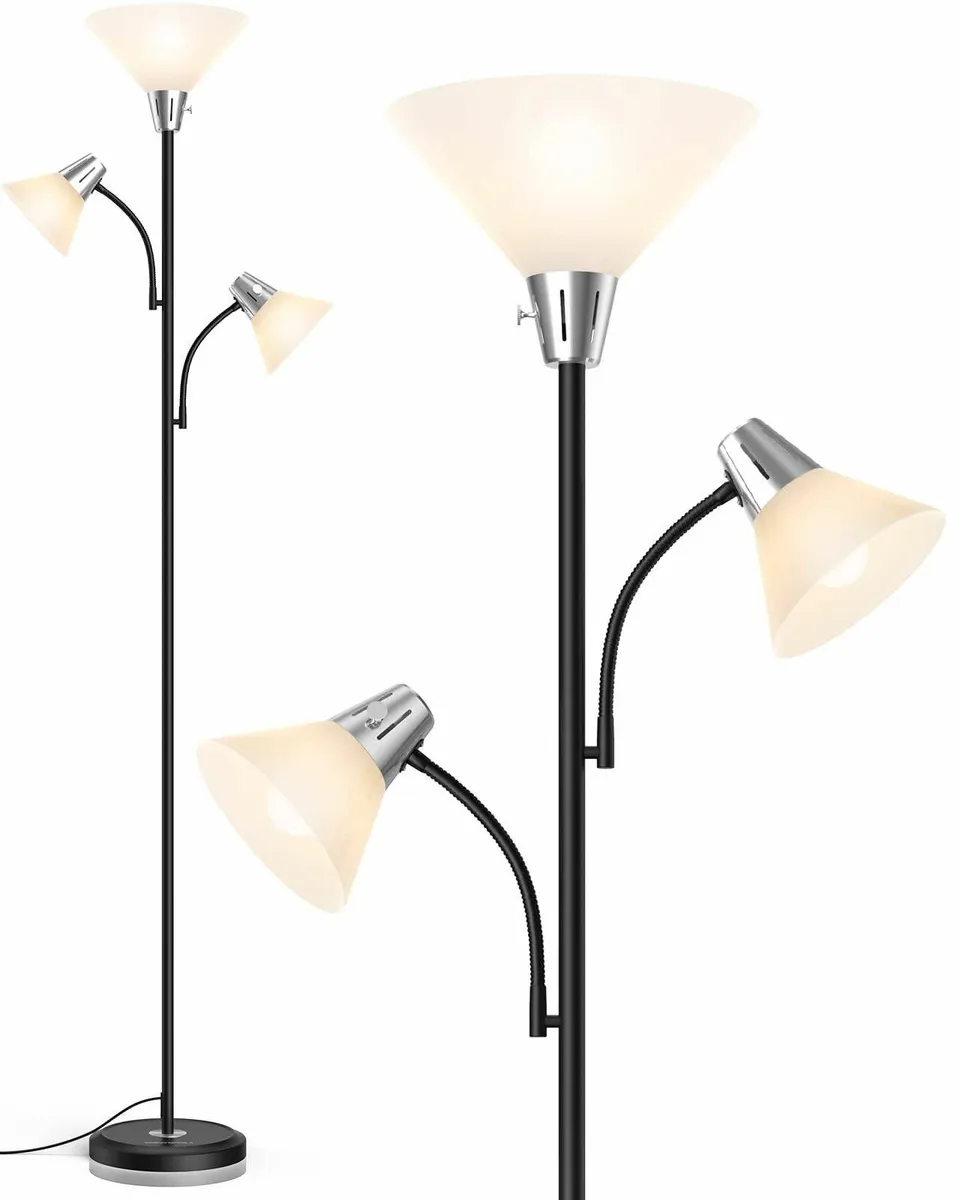 Floor Lamp 9W LED Standing with 5W Adjustable - Image 1