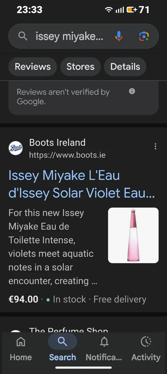 BRAND  NEW GENUINE  ISSEY MIYAKE  SOLAR VIOLET - Image 4