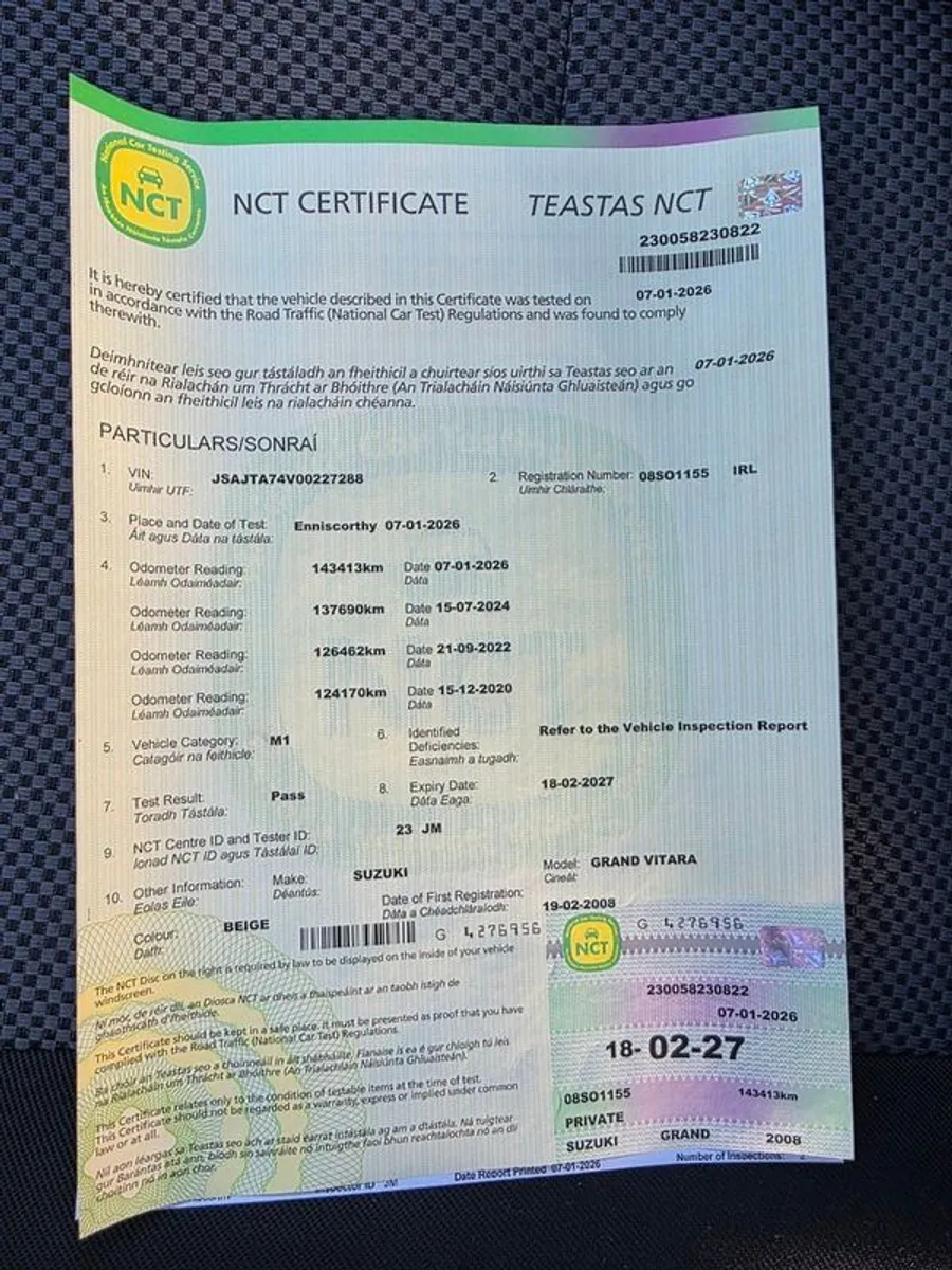 08 Suzuki Grand Vitara Nct 03/27 Tax 02/26 90k Mls - Image 4