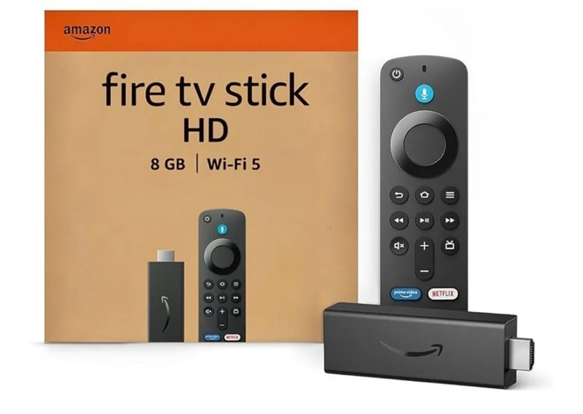 Amazon Fire TV Stick HD (Newest gen), free and live TV, Alexa Voice Remote, smart home controls, HD streaming