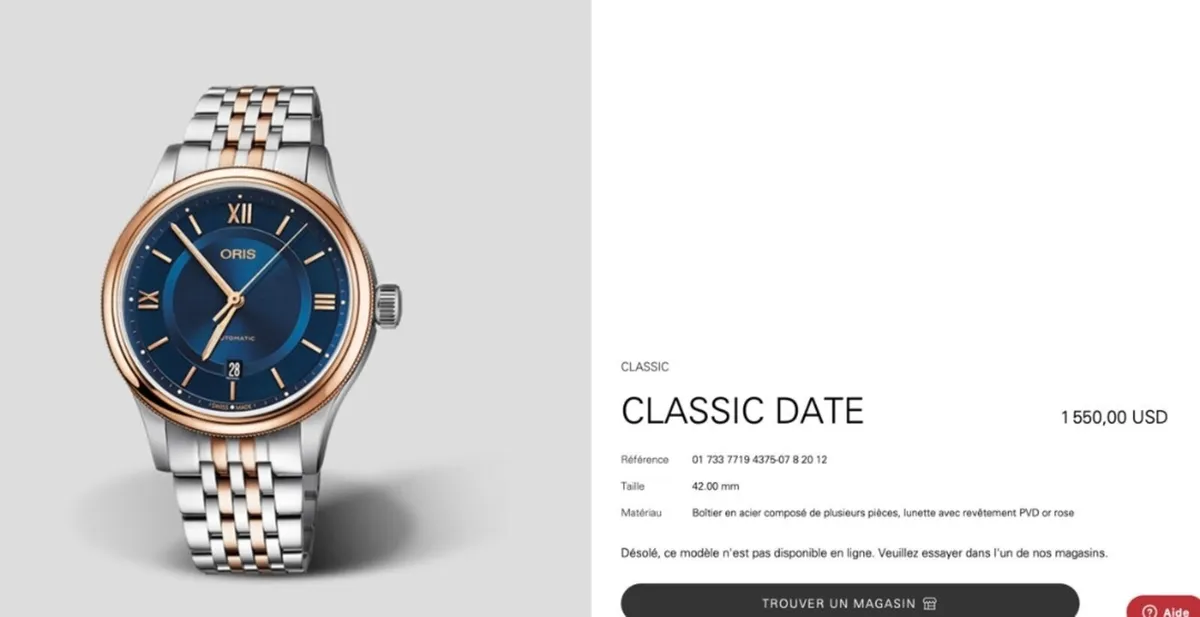 Oris Classic Date watch - Image 3