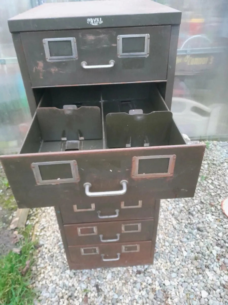 Vintage filing Cabinet - Image 3