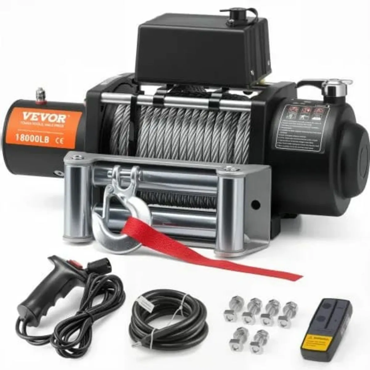 Electric Winch Truck 8,164.7 kg Steel Cable IP65 W - Image 1