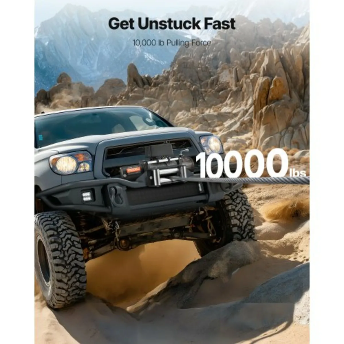 Electric Winch, 4500 kg Load Capacity, 12V DC Truc - Image 2