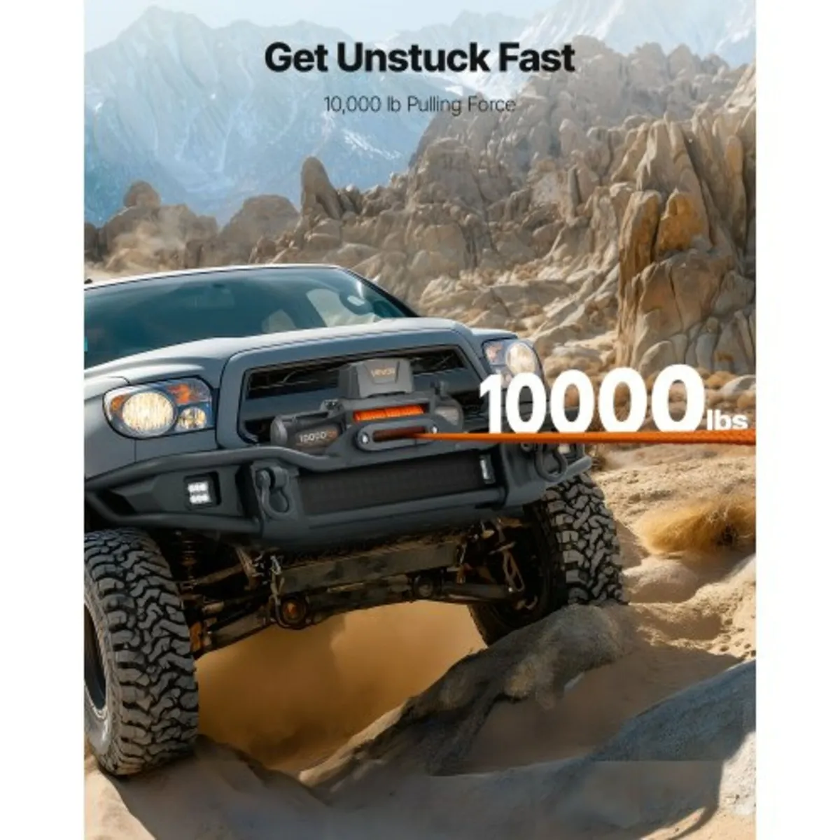 Electric Winch, 4500 kg Load Capacity, 12V DC Truc - Image 2