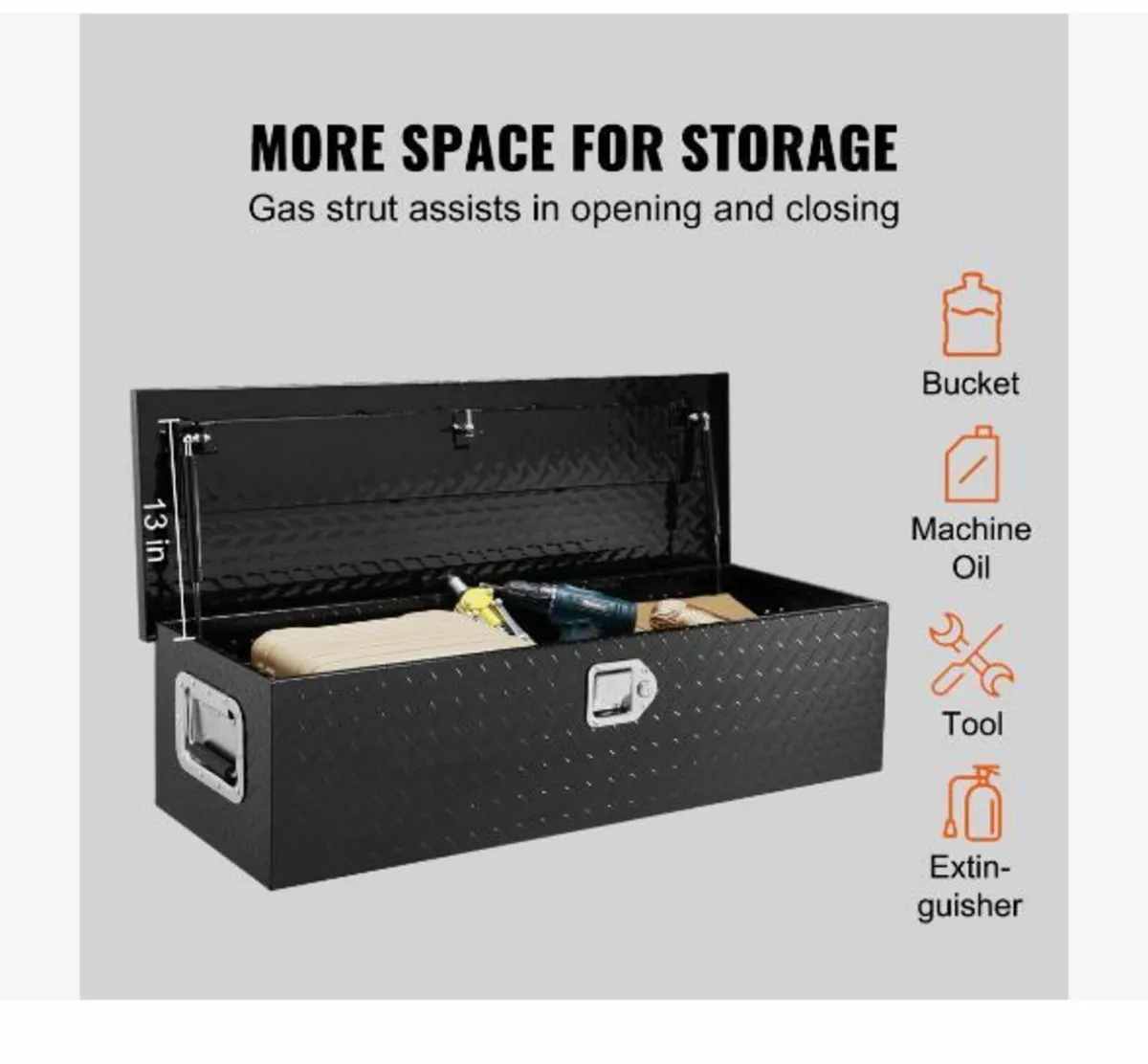 Heavy Duty Aluminum Truck Bed Tool Box - Image 1