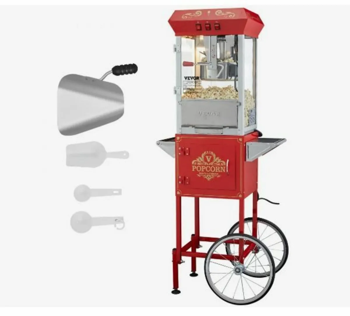 Popcorn Maker with Cart, 850W - Image 1