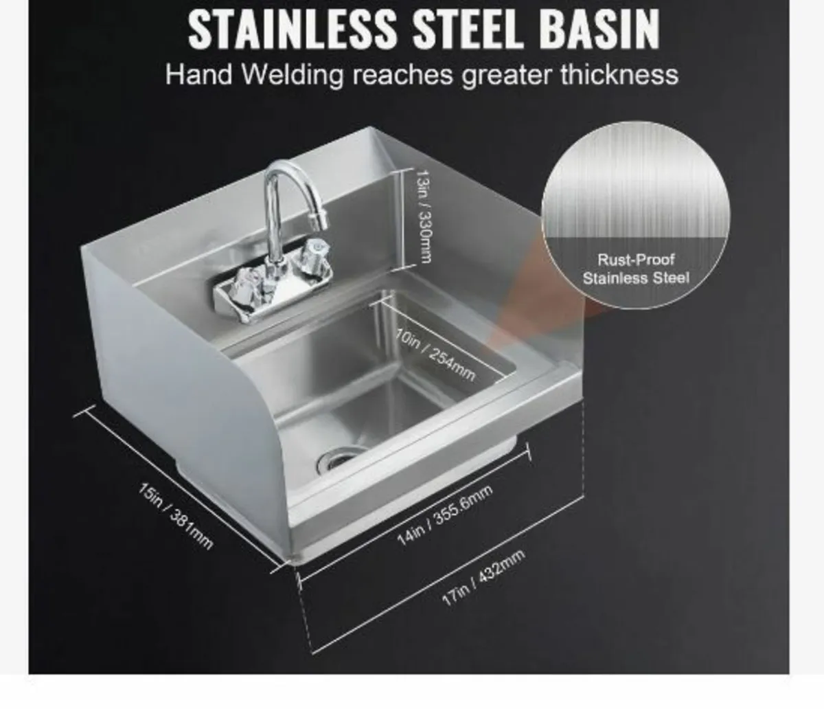 Commercial Hand Sink - Image 3