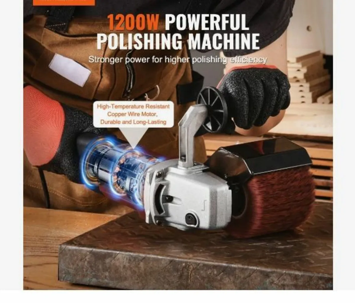 Burnishing Polishing Machine, 1200W - Image 2