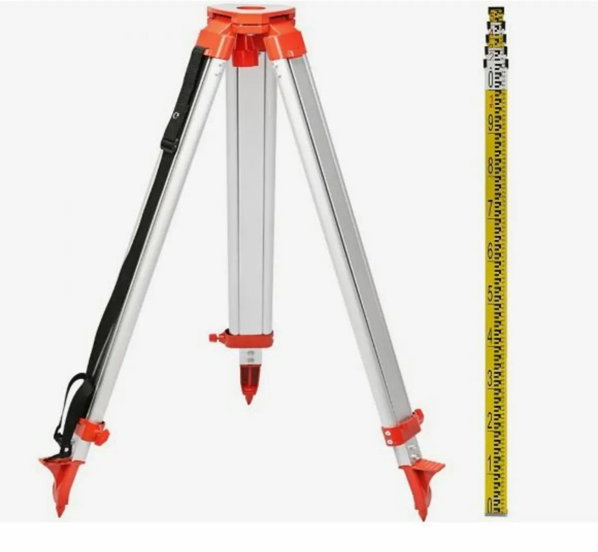 1.65M Aluminum Tripod + 5M 5 Section Dumpy Laser - Image 1