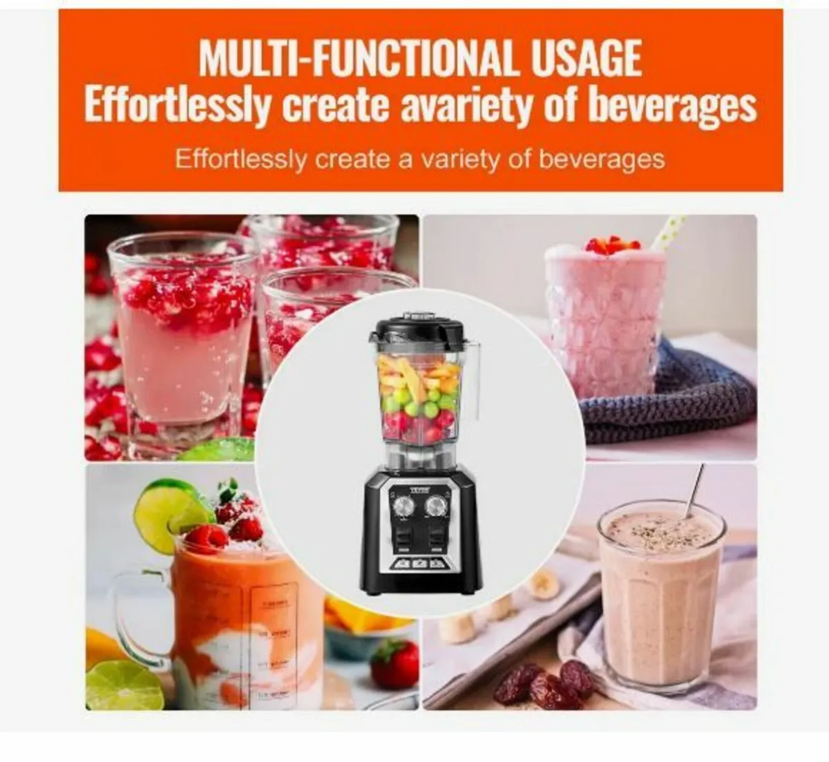 Professional Blender, Commercial Countertop - Image 3