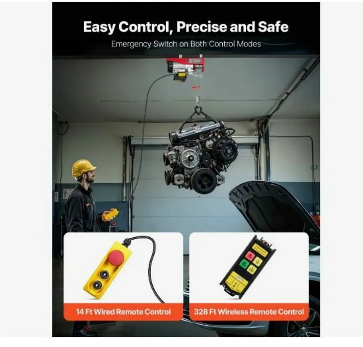 Electric Hoist Crane Winch 598.7 kg 9997.4 cm - Image 2