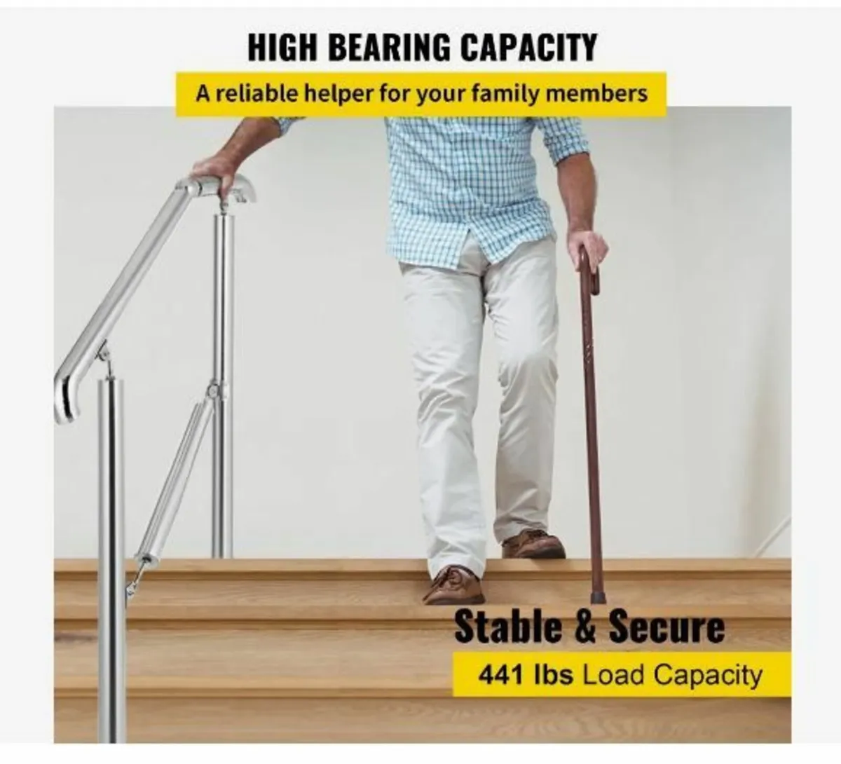 3 Step Railing Stainless Steel - Image 2