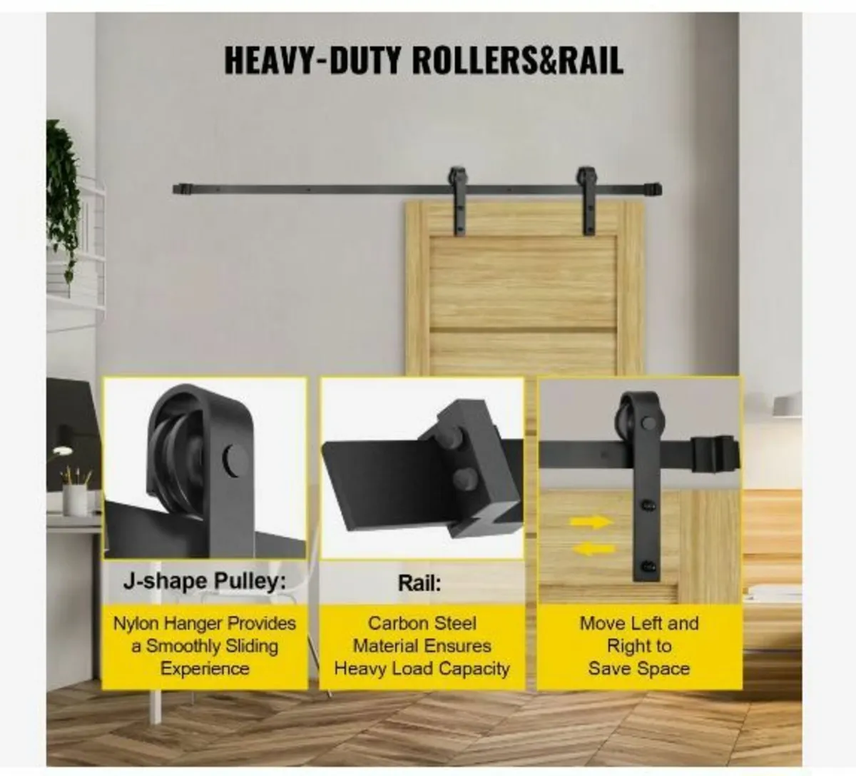 Sliding Barn Door Hardware Kit - Image 2