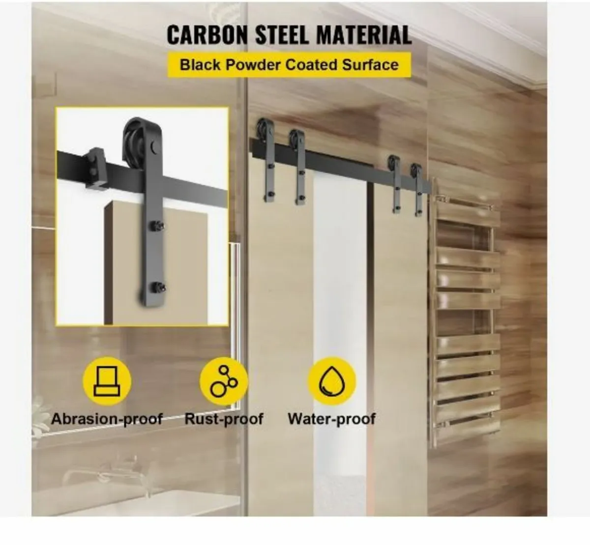 Sliding Barn Door Hardware Kit - Image 4