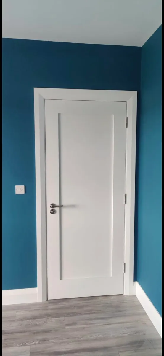 Deanta Primed Shaker Solid Panel Doors - Image 2