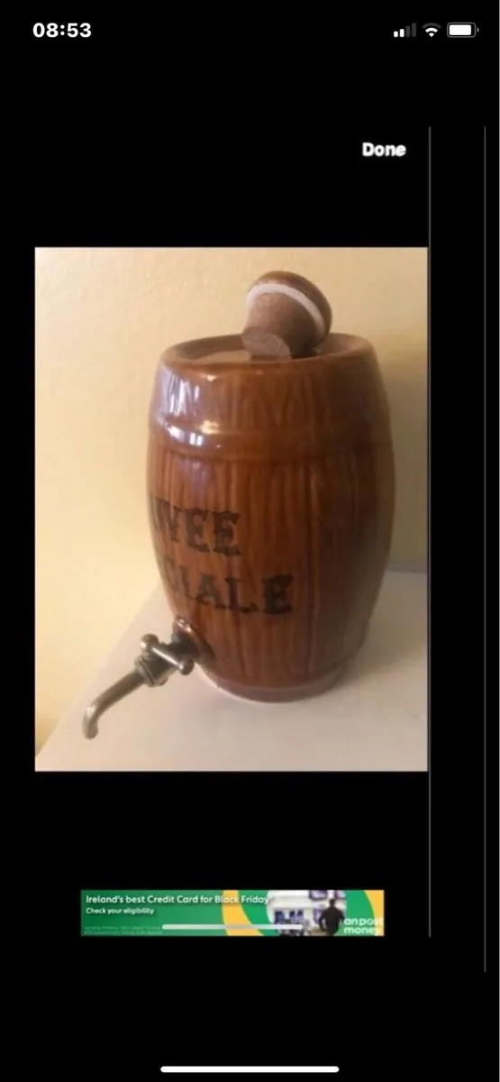 Ceramic Drinks Barrel - Image 1