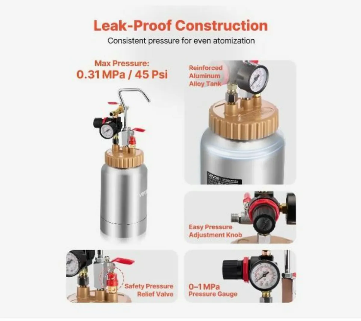 Spray Paint Pressure Pot, 2 L Pressure Pot Paint - Image 2