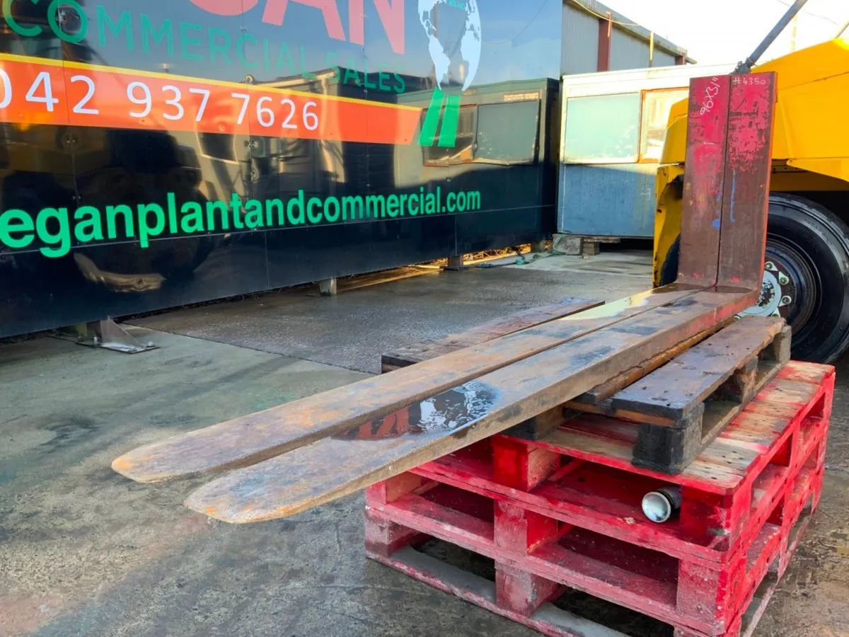 96" X 31" H/DUTY BOLZONI SLIDING FORKS.......4350. - Image 2