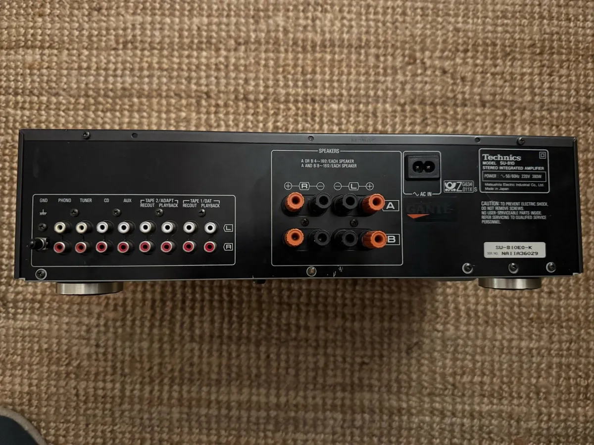 Technics SU-810E-K New Class A Vintage Amplifier - Image 2