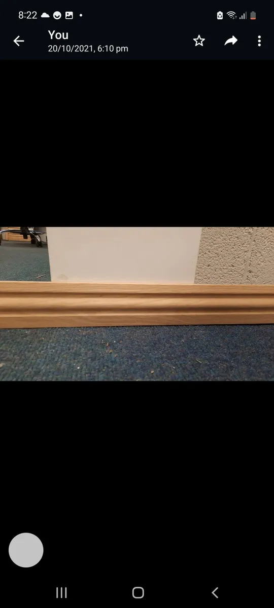 Oak veneer architrave x3 packs left - Image 2