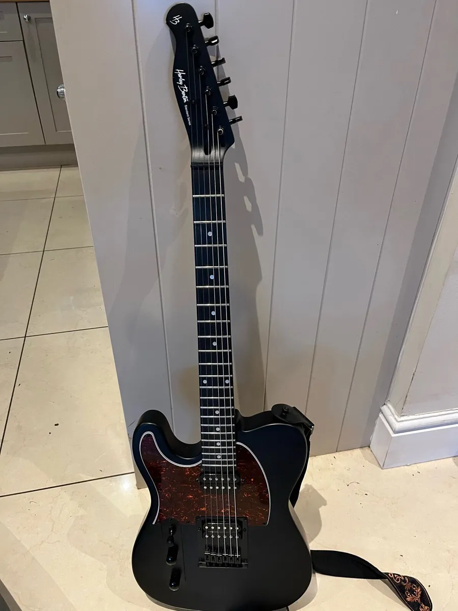 Electric Guitar Harley Benton TE-20HH LH SBK - Image 1