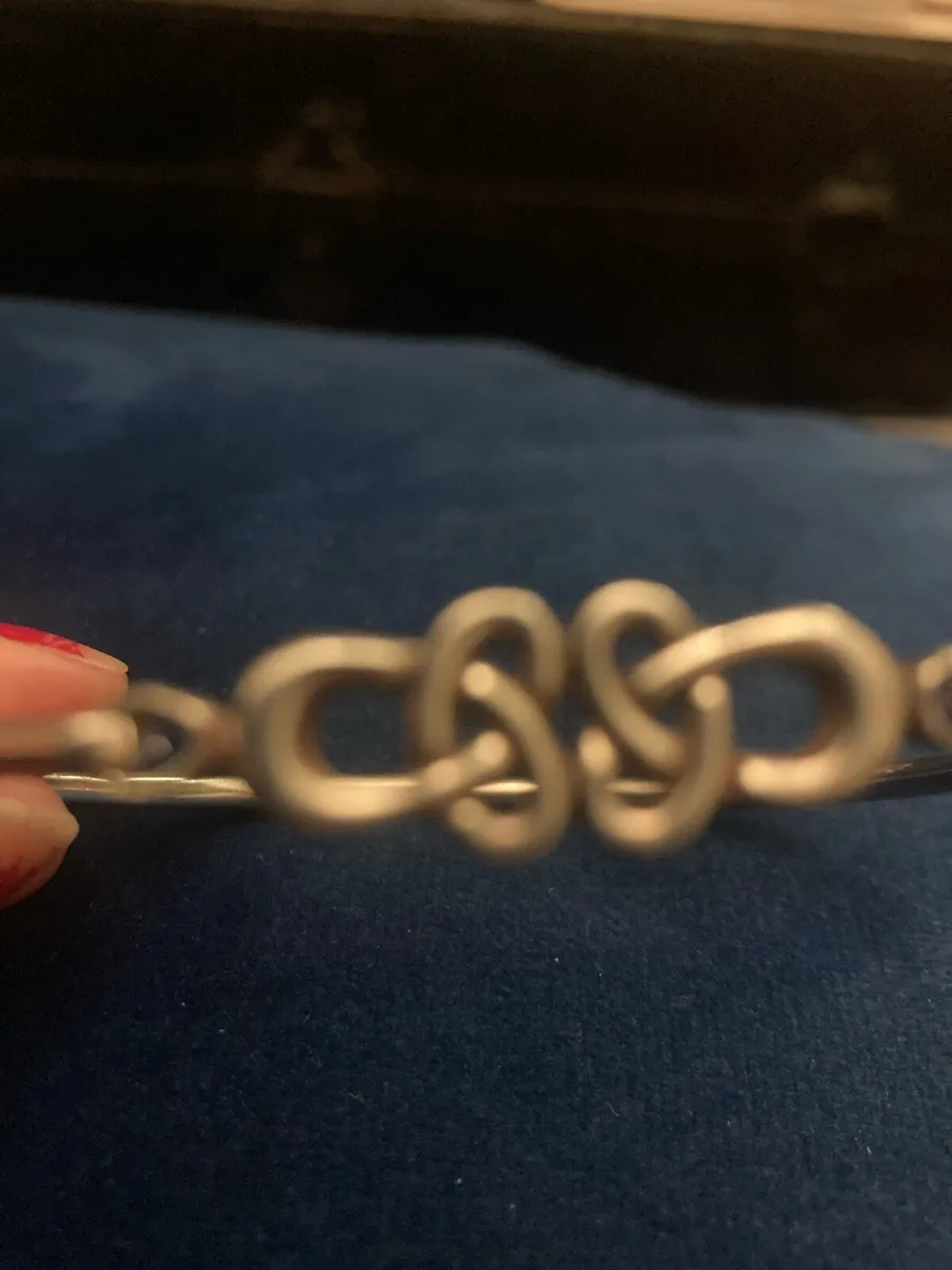 Sterling silver Celtic bangle - Image 2