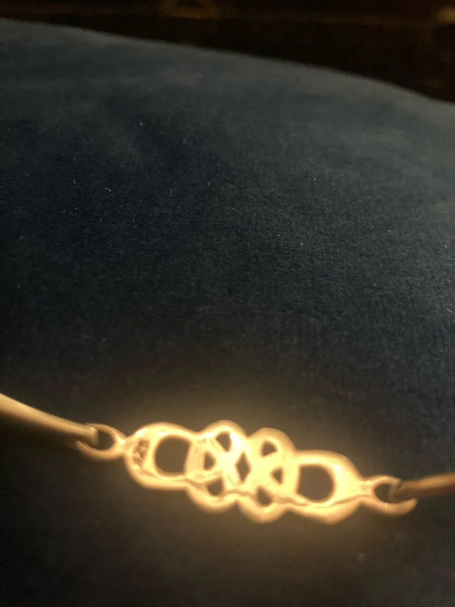 Sterling silver Celtic bangle - Image 3