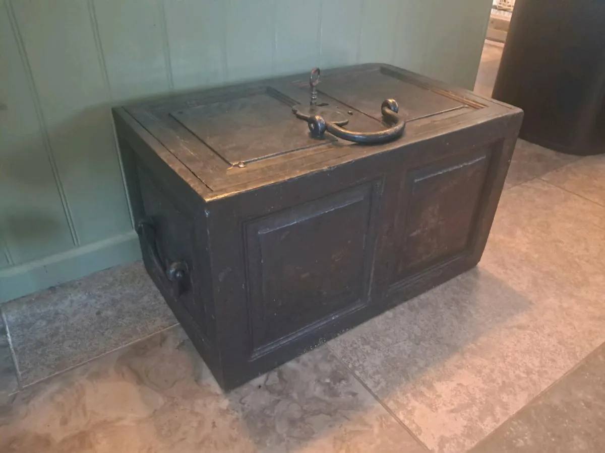 Victorian Strong Box(Safe) with Key 54cm x 30cm - Image 1