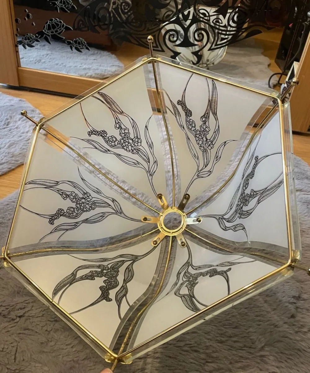 Glass Ceiling Table lamp shade - Image 2