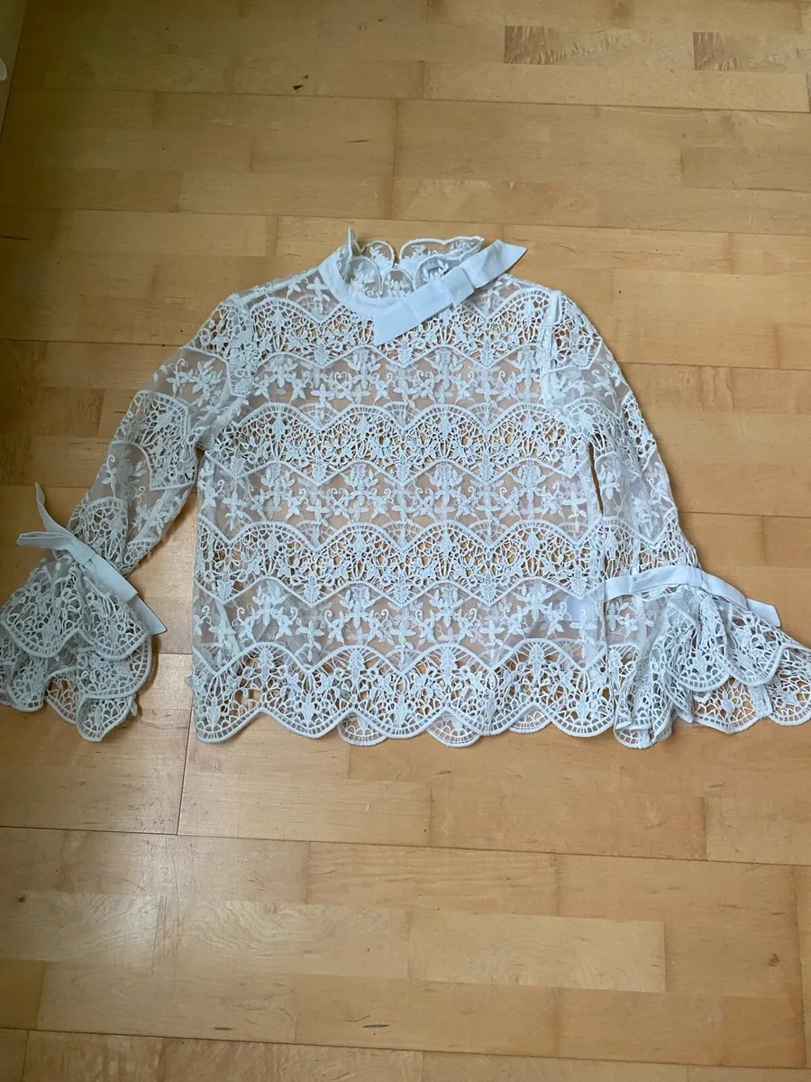 White Lace Blouse - Image 1
