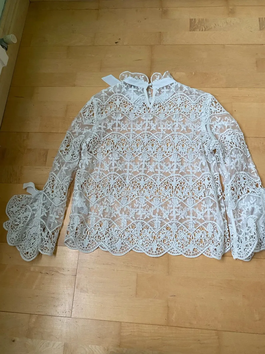 White Lace Blouse - Image 3