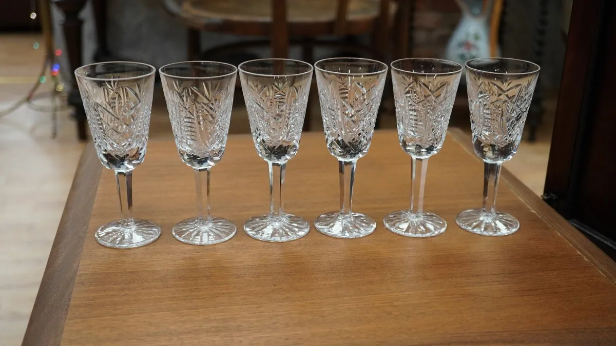 Waterford Crystal Clare Sherry Glasses Set of 6 - Image 1
