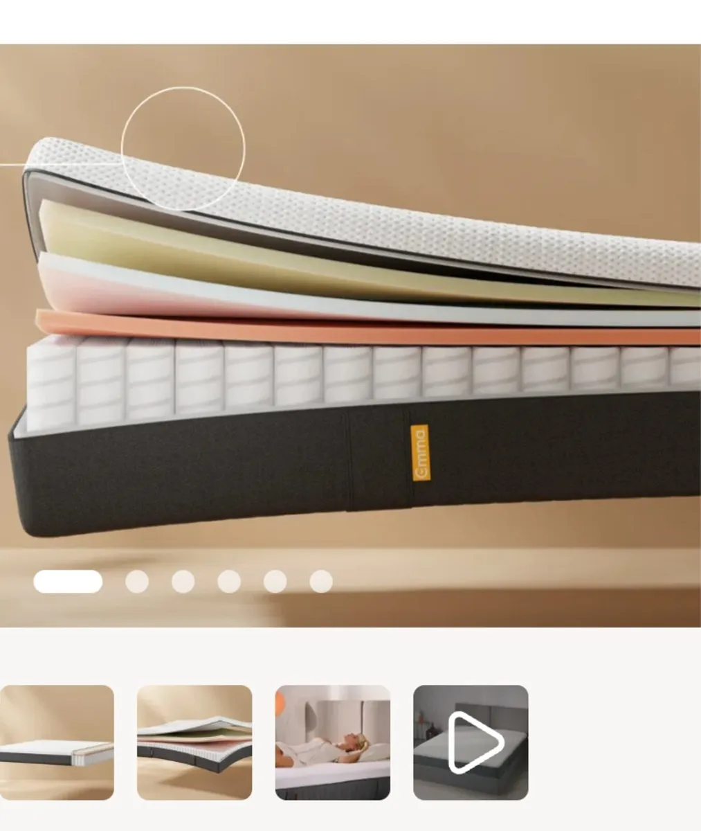 Emma Premium Memory Foam Mattress, king size. - Image 2